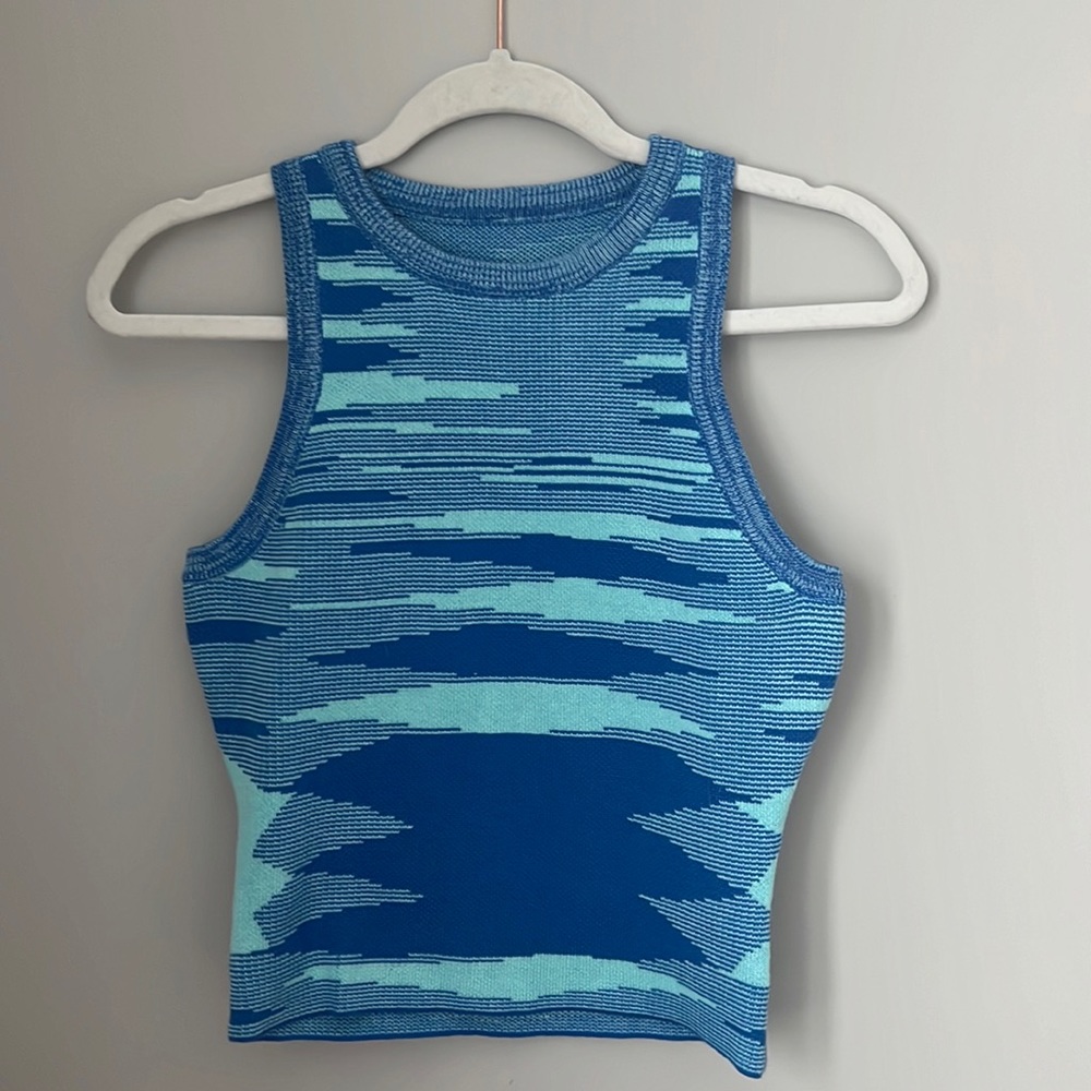 Blue tank sweater